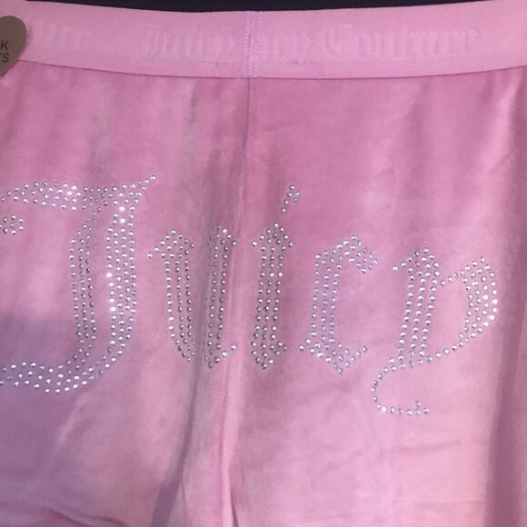 JUICY COUTURE Sleepwear Velour Shorts Style JC1751 2 Pair Size Large Free Ship - Picture 2 of 5